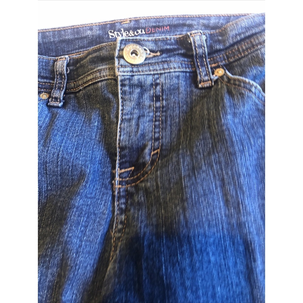 Style & Co Denim jeans Womens Size 4 Curvy Tummy Control Modern Boot Inseam 31 - Picture 4 of 12
